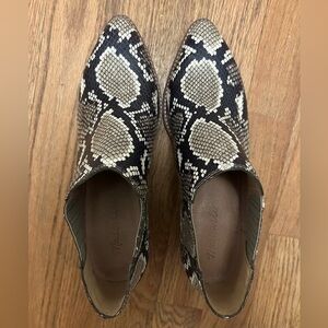 Madewell Snakeskin Ankle Boots